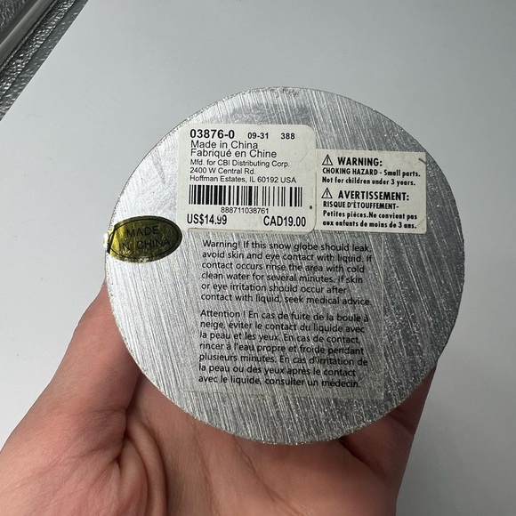 Mini Snow globe with unicorn inside cute mini Snowglobe glitter silver Claire’s - Picture 11 of 14